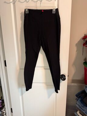 SPANX Black Skinny Ponte Leggings with High Waist